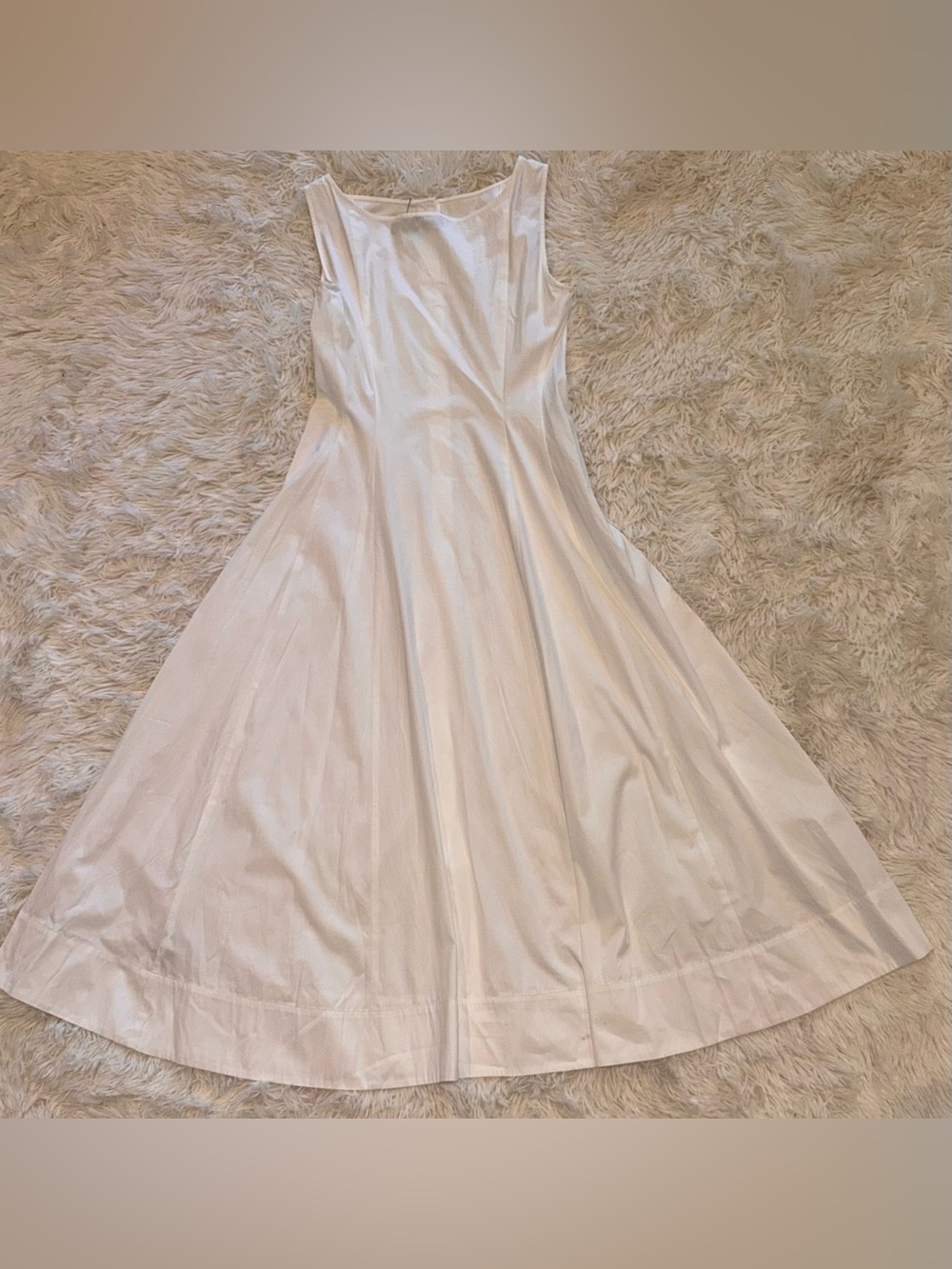 NEW Polo Ralph Lauren Paneled Cotton Button-Up Midi White Dress sz 4 - Picture 7 of 9